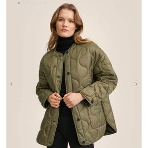 Mango Oversize Quilted Coat - XXS